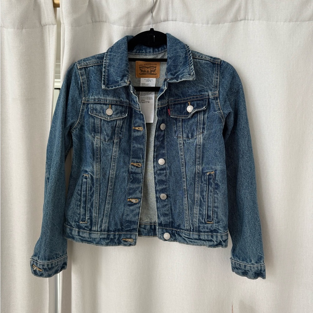 NWT Levi's Blue Kids Jean Jacket size large